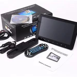 10.1 Inch Auto Hoofdsteun Monitor Achterbank Super-Dunne Digitale Multimedia Auto Hoofdsteun Dvd Speler Met Ir Hd Usb sd