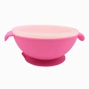 Benhaida Super Suction Baby Feeding Silicone Toddler Bowls with Lid