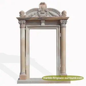 home door decorative marble stone gate square door frame surround