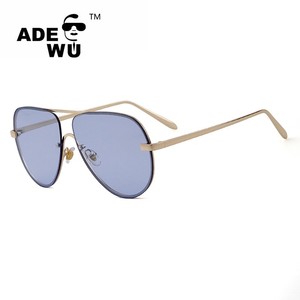 ADE WU STY2122Q Retro sin marco piloto <span class=keywords><strong>gafas</strong></span> de sol mujer Marca Diseño Vintage 90s <span class=keywords><strong>espejo</strong></span> aviación hombres <span class=keywords><strong>gafas</strong></span> de sol UV400 al por mayor - Product Image 5