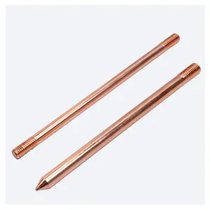 Low carbon steel rod Screw thread steel bar, High strength ground rod,Cold rolled ground rod earth rod earthing system