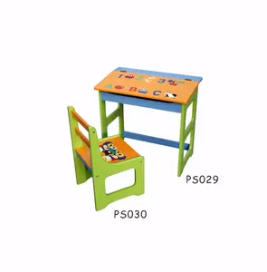 Anaokulu çocuk mobilyası Çalışma Okuma Ahşap çocuk masası Sandalye