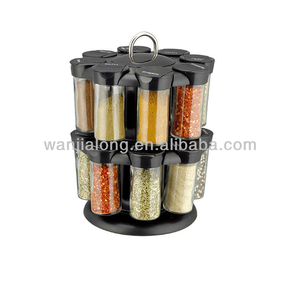 16 tarro especias vidrio titulares Spice jar carrusel - Product Image 1