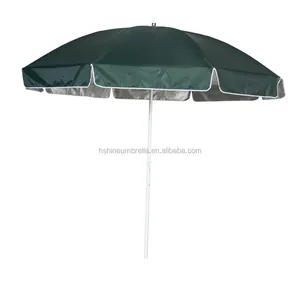 260 cm beach umbrella com telha de tinta verde