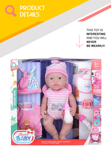 Muñeca Bebé <span class=keywords><strong>Reborn</strong></span> de Silicona Suave Realista de 16 Pulgadas con Ojos Parpadeantes y Ropa Intercambiable para Niñas - Product Image 2