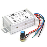 Contrôleur de vitesse Variable pour moteur, livraison gratuite, 12V, 24V, 20A Max, PWM, DC, interrupteur 25kHz