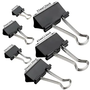  24 Pcs Large Binder Clips 41mm 1.6 inch Width Big Paper Clamps  Metal Fold Back Clip for Office School and Home Supplies (Black) : Office  Products