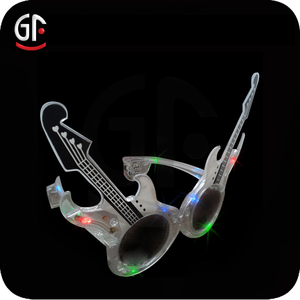 Diseño más caliente de la Guitarra En Forma de Led Intermitente Resplandor En Oscuro gafas de Sol - Product Image 6