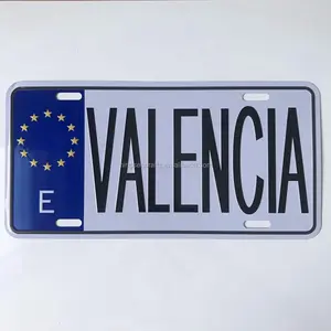 Europa auto piastra metallica souvenir decorativi targa