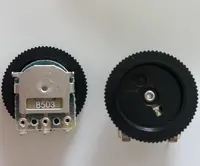 Potenciômetro monoengrenagem, 3p b503 50k visor de potenciômetro 16*2mm interruptor de volume