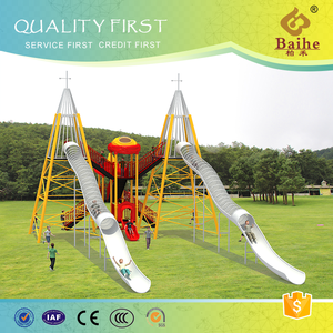 Baihe extérieure ou intérieure de bande dessinée kid chaude nouveau design long <span class=keywords><strong>toboggan</strong></span> aire de jeux - Product Image 1