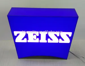 Customized acrylic table stand LED letter acrylic fabricated 3D letter sign box
