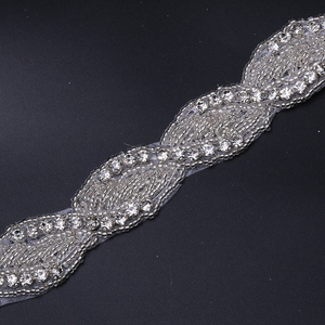 Xulin Clear Ab Zilver Goud Lijfje Crystal <span class=keywords><strong>Diamante</strong></span> Strass Appliqué Appliques En Garnituren Voor Jurken Riem