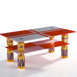 European Design Luxury Living Room <strong>Centre</strong> Modern Square Coffee Tea <strong>Table</strong> with All Glass Top for Sale - Product Image 3