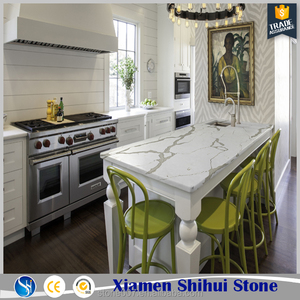 SH đá giá tốt gạo trắng thạch anh <span class=keywords><strong>Countertop</strong></span> với tĩnh mạch màu xám - Product Image 5