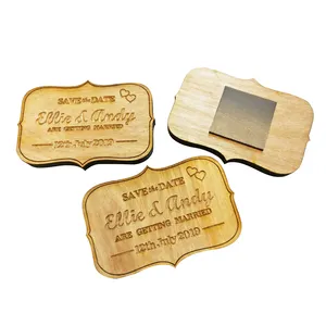 Magnete fatto a mano in legno personalizzato <span class=keywords><strong>Souvenir</strong></span> magnete per frigorifero in legno MDF personalizzato 3D stampato - Product Image 1