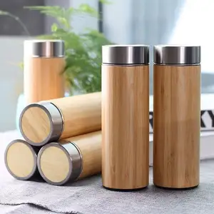 Tampa de água de bambu ecológica, garrafa de água de bambu ecológica para filtro de vácuo