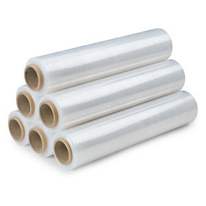 لف البليت lldpe 17mic لف لف شفاف يدويًا فيلم تغليف بوليثين لفة - Product Image 3