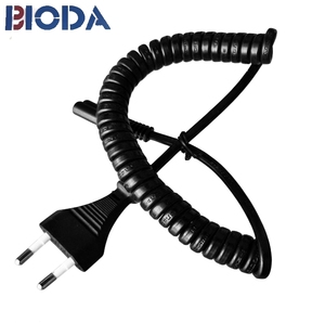 Personalizado negro 2 core PVC <span class=keywords><strong>cable</strong></span> <span class=keywords><strong>espiral</strong></span> <span class=keywords><strong>cable</strong></span> primavera para equipos médicos - Product Image 6