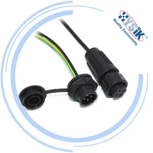 Ltw conector de cabo de plástico traseiro, conector macho e fêmea 4pin 7pin 10pin