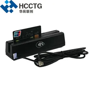 Mini lector de tarjetas de tira magnética USB, de China, HCC-110, 123