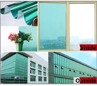 Metallische Fensterfolie Sonnenschutz Gebäudeglas Fensterfolie Einwegspiegel Sichtschutz Schiebetür Fenstertönung