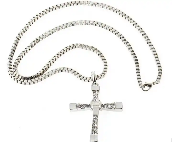 Fast and Furious Dominic Toretto 925 Sterling Silver Cross Pendant Necklace  | eBay