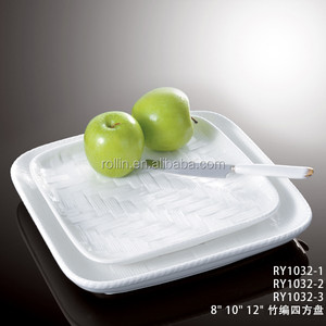 del hotel & <span class=keywords><strong>restaurant</strong></span> porcelana lavavajillas barato blanco cuadrado al por mayor platos de cerámica para <span class=keywords><strong>el</strong></span> restaurante - Product Image 2