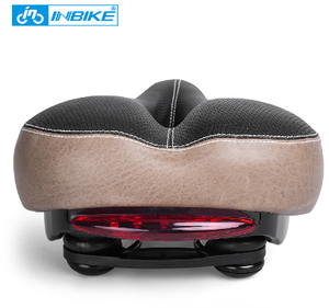 Inbike ampliar montar bicicleta con luz trasera espesar esponja cojín bicicleta de carretera golpes <span class=keywords><strong>MTB</strong></span> piezas de la <span class=keywords><strong>bici</strong></span> sillín - Product Image 1