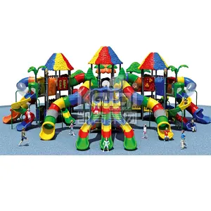 Große bunte regenbogen kunststoff outdoor kinder spielgeräte