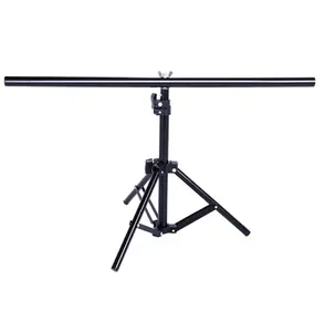 Aluminum PVC Backdrops Holder 80cm 200cm Extendable Height WidthTripod with Cross Bar for Background Supporting T-Shape Stand