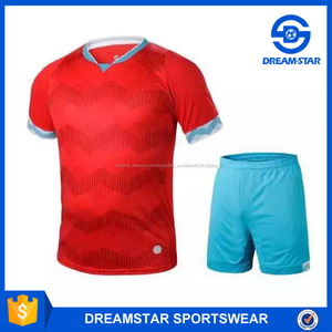 17-18 new Design cheap 100% Polyester Football uniform - Product Image 3
