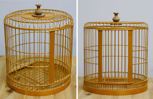 بسعر الجملة قفص طيور خيزران بنمط صلب رخيص قفص كناري خشبي بنمط كلاسيكي مع زر إغلاق - Product Image 5