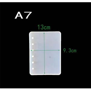 DIY <strong>Cake</strong> <strong>Tools</strong> Epoxy Jewelry Notebook Silicone Mold A5 A6 A7 Notebook Cover Silicone Resin Mold - Product Image 6