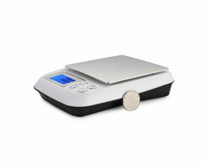 Cân Điện Tử Cân Thực Phẩm Nhà Bếp Kỹ Thuật Số Bán Chạy ABS Thép Không Gỉ <span class=keywords><strong>Gram</strong></span> Quy Mô Màn Hình LCD Đèn Nền Màu Xanh Trắng - Product Image 2