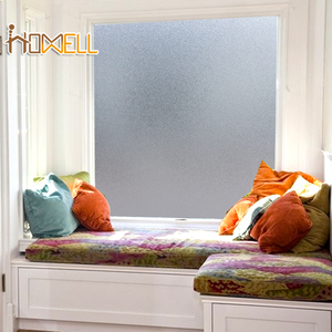 Película de vinilo esmerilado para ventanas, impermeable, estático, pvc, para seguridad de privacidad de baño