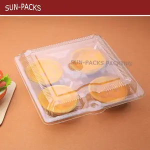 BOPS/PP/PET/PVC Özel şeffaf Blister bölücü gıda plastik paket en Kaliteli Kapaklı Blister Ambalaj gıda yumurta tart