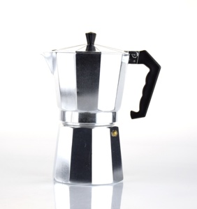 Cafetera Profesional para Espresso y Mocha, de Aluminio, para Estufa, con Capacidad para 1/3/6/9/12 Tazas, Modelo B30 Silver - Product Image 4
