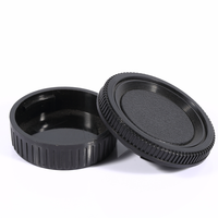 Accessoires pour caméra numérique, 2 pièces, équipement photographique, en plastique noir, couverture avant, couvercle arrière pour objectif M42