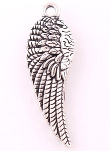 P500249 Vintage Jewelry Vintage Design <strong>Angel</strong> Wing Pendant Christmas Gift <strong>Charms</strong> - Product Image 3