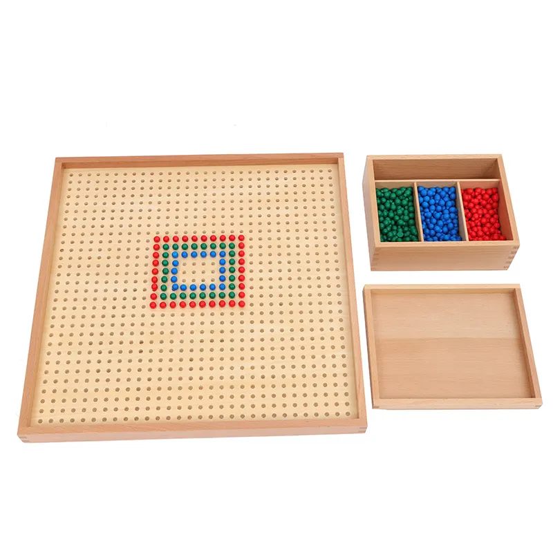 Baby wholesale montessori kindergarten educational materials Wooden Peg Board