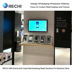 RECHI Custom Counter Consumer elettronica al dettaglio POS espositore <span class=keywords><strong>per</strong></span> Audio prodotto auricolare altoparlante <span class=keywords><strong>Stand</strong></span> di visualizzazione con LCD - Product Image 5