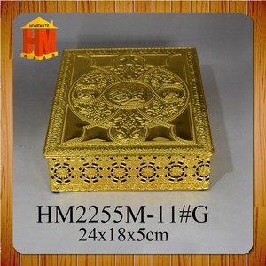Decorative Saudi <strong>Quran</strong> Box <strong>Mini</strong> Muslim, Metal Koran Box - Product Image 2