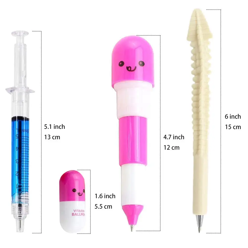 Novelty yes medical promotional nurse gifts plastic mini pill ball pen Funny capsule ballpoint pen with custom logo for kids