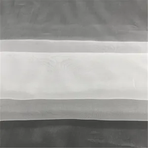 Wholesale 5.5mm Natural White Dyed Silk Organza Fabric for Personal Wedding Shop Dress