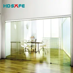 Aluminium Top hanging frameless glass sliding door system