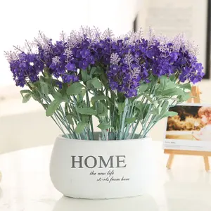 ZERO Hot Seal High Quality Real Touch Silk Artificial Lavender For Home Wedding Office Party Decoration