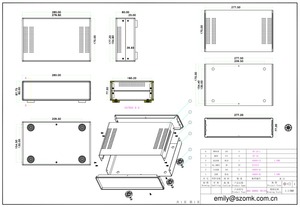 Box Case Metalen Behuizing Stalen Behuizing Metalen Custom Geëxtrudeerd Iron End Panelen + Case Body + Schroeven Szomk Zwart En wit 30 Pcs - Product Image 4