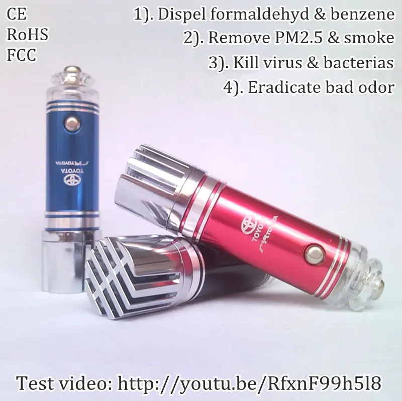 2013 горячее качество продукции корпоративных рекламных пункт подарок (автомобиль очиститель воздуха ионизатор)