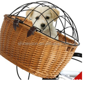 Canasta Delantera para <span class=keywords><strong>Bicicleta</strong></span> <span class=keywords><strong>de</strong></span> <span class=keywords><strong>Mimbre</strong></span> Extraíble <span class=keywords><strong>de</strong></span> Alta Calidad SHINESOON TP-630370 para Mascotas - Product Image 1